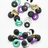 Quiet Ear Plugs for Noise Reduction – Super Soft, Reusable Hearing Protection for Sleep,Swim, Work 8 Ear Tips in XS/S/M/L